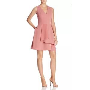 Adelyn Rae Women's Paige Dress Size L Fit-and-Flare Mauve Rose